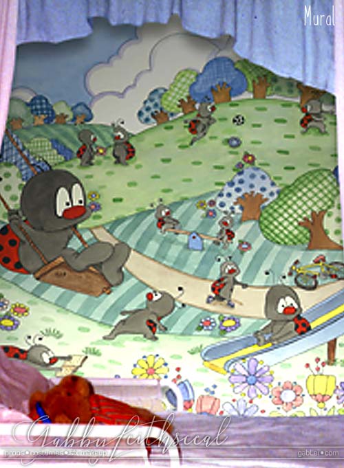hand-painted-mural-ladybugs-canopy